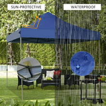 Load image into Gallery viewer, 10&#39; x 10&#39; Portable Pop Up Canopy Event Party Tent Adjustable w/Roller Bag-Blue
