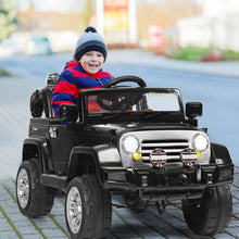 Load image into Gallery viewer, 12 V Kids Ride on Truck with MP3 + LED Lights-Black
