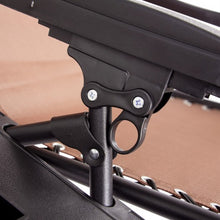 Load image into Gallery viewer, Folding Recliner Lounge Chair with Shade Canopy Cup Holder-Coffee
