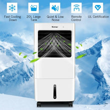 Load image into Gallery viewer, Evaporative Portable Air Cooler Fan w/ Remote Control-White
