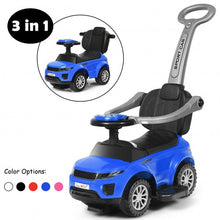 Load image into Gallery viewer, Honey Joy 3 in 1 Ride on Push Car Toddler Stroller Sliding Car with Music-Blue
