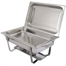 Load image into Gallery viewer, 2 Packs Chafing 9 Quart Stainlessl Rectangular Chafer Buffet

