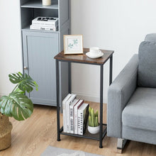 Load image into Gallery viewer, 2-Tier Industrial Side End Accent Telephone Table
