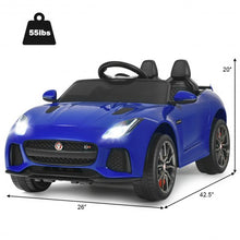 Load image into Gallery viewer, 12V Jaguar F-Type SVR Licensed Kids Ride On Car-Navy
