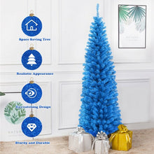Load image into Gallery viewer, 6 Feet Unlit Pencil Slim Tree Artificial Christmas Tree
