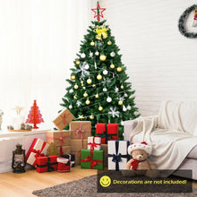 Load image into Gallery viewer, LUCKTREE 6 Ft Hinged Artificial Christmas Tree with Solid Metal Stand
