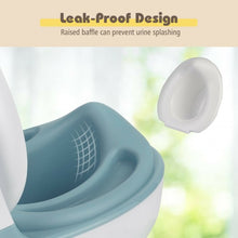 Load image into Gallery viewer, Kids Realistic Flushing Sound Lighting Potty Training Transition Toilet -Blue
