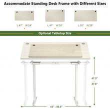 Load image into Gallery viewer, 47&#39;&#39; x 30&#39;&#39; Universal Tabletop for Standard and Standing Desk Frame-Natural
