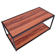 Load image into Gallery viewer, Durable Rectangular Coffee Table with Bottom Shelf
