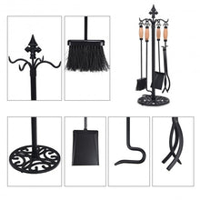 Load image into Gallery viewer, 5 Pieces Fireplace Iron Tools Set
