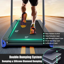 Load image into Gallery viewer, 4.75HP 2 In 1 Folding Treadmill with Remote APP Control-Navy
