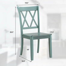 Load image into Gallery viewer, Set of 2 Cross Back Wood Dining Chair
