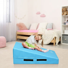 Load image into Gallery viewer, Incline Gymnastics Mat Wedge Ramp Gym Tumbling Exercise Mat-Blue

