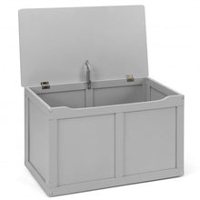 Load image into Gallery viewer, Safety Hinge Wooden Chest Organizer Toy Storage Box-Gray
