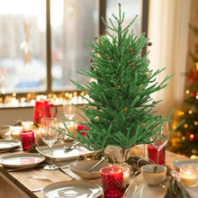 Load image into Gallery viewer, 36&quot; Mini Carmel Christmas Tree with 30 Pinecones
