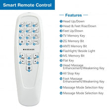 Load image into Gallery viewer, Twin XL Size Adjustable Bed Base Electric Bed Frame with Massage Modes
