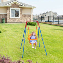Load image into Gallery viewer, Toddler Swing Set High Back Seat with Swing Set
