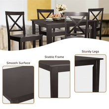 Load image into Gallery viewer, Square Rubber Wood Dining Table
