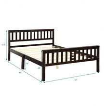 Load image into Gallery viewer, Wood Bed Frame Wood Slats Support Platform Full Size

