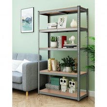Load image into Gallery viewer, 35.5&quot; x 71&quot; Adjustable 5-Layer 2000 lbs Capacity Tool Shelf -Gray
