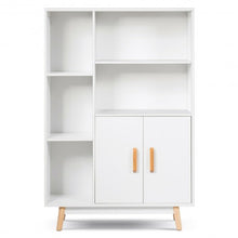 Load image into Gallery viewer, Floor Storage Free Standing Wooden Display Bookcase
