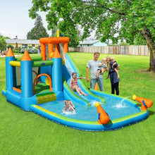 Load image into Gallery viewer, Inflatable Water Slide with Bounce House and Splash Pool without Blower for Kids
