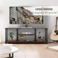 Load image into Gallery viewer, 3-Tier TV Stand Entertainment Media Center Console Shelf-Coffee
