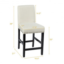 Load image into Gallery viewer, 25&#39;&#39; Kitchen Chairs w/ Rubber Wood Legs-Beige
