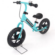 Load image into Gallery viewer, 12&quot; Four Colors Kids Balance Bike Scooter with Brakes and Bell-Navy
