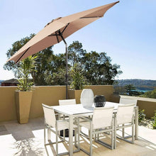 Load image into Gallery viewer, 9FT Patio Umbrella Patio Market Steel Tilt W/ Crank Outdoor Yard Garden-Beige
