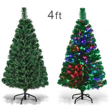 Load image into Gallery viewer, 3&#39; / 4&#39; / 5&#39; / 6&#39; Fiber Optic Artificial PVC Christmas Tree-4&#39;
