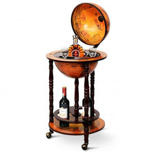 Load image into Gallery viewer, Vintage Globe Wine Stand Bottle Rack
