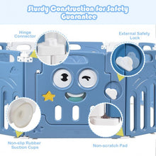 Load image into Gallery viewer, 14-Panel Foldable Baby Playpen Kids Activity Centre-Blue
