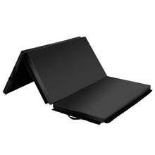 Load image into Gallery viewer, 6&#39; x 4&#39; Tri-Fold Gymnastics Mat Thick Folding Panel-Black
