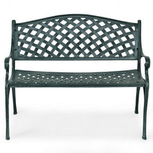 Load image into Gallery viewer, 40&quot; Outdoor Aluminum Antique Garden Patio Bench
