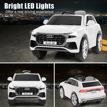 Load image into Gallery viewer, 12V Licensed AudiQ8 Kids Ride On Car-White
