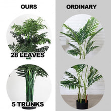 Load image into Gallery viewer, 3.5 ft Artificial Areca Palm Decorative Silk Tree with Basket
