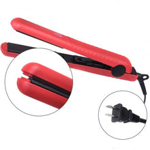 Load image into Gallery viewer, Adjustable Temp Ceramic Hair Straightener Straightens &amp; Curly-Red
