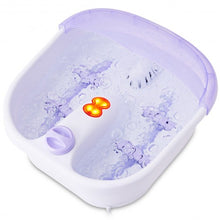 Load image into Gallery viewer, 4 Rollers Bubble Heating Foot Spa Massager
