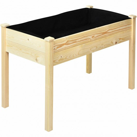 Wooden Raised Vegetable Garden Elevated Grow Vegetable Planter
