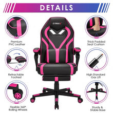 Load image into Gallery viewer, Computer Massage Gaming Recliner Chair with Footrest-Pink
