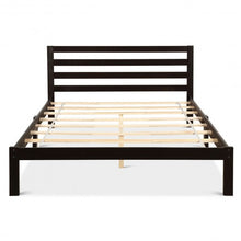 Load image into Gallery viewer, Solid Wood Platform Bed Wood Slat Support Queen Size Bed Frame
