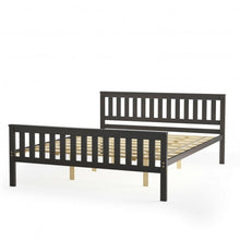 Load image into Gallery viewer, Queen Wood Platform Bed with Headboard
