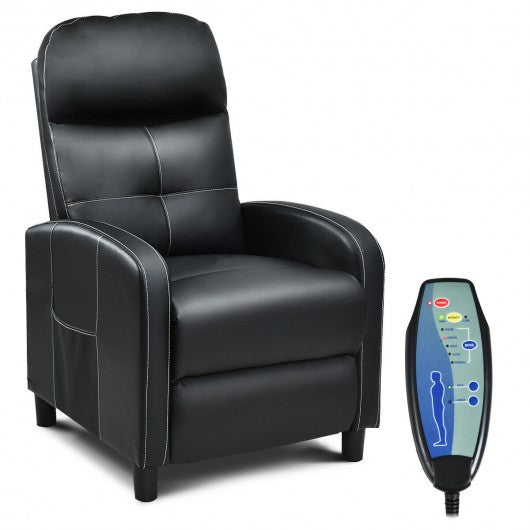 Massage Leather Recliner Chair with Remote Control