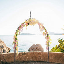Load image into Gallery viewer, 8&#39;4&quot; x 4&#39;7&quot; Gothic Steel Rose Arch
