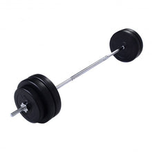 Load image into Gallery viewer, 124 lbs Lifting Exercise Curl Bar Barbell Weight Set
