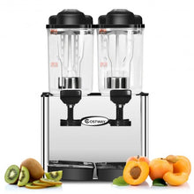 Load image into Gallery viewer, 9.5 Gallon 2 Tanks Stainless Steel Cold Beverage Juice Dispenser
