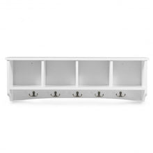 Load image into Gallery viewer, Wall-Mounted Storage Cabinet Hanging Entryway Shelf Coat Rack
