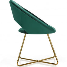 Load image into Gallery viewer, Modern Accent Velvet Dining Arm Chair w/ Golden Metal Legs &amp; Soft Cushion-DG
