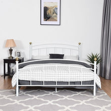 Load image into Gallery viewer, Queen Size Metal Bed Frame Platform Metal Slat-White
